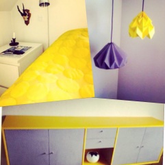 Bedcover: Instagram allosdk Lamps: Katja Poulsens home Furniture: DIY by Tenna Charlotte Küster